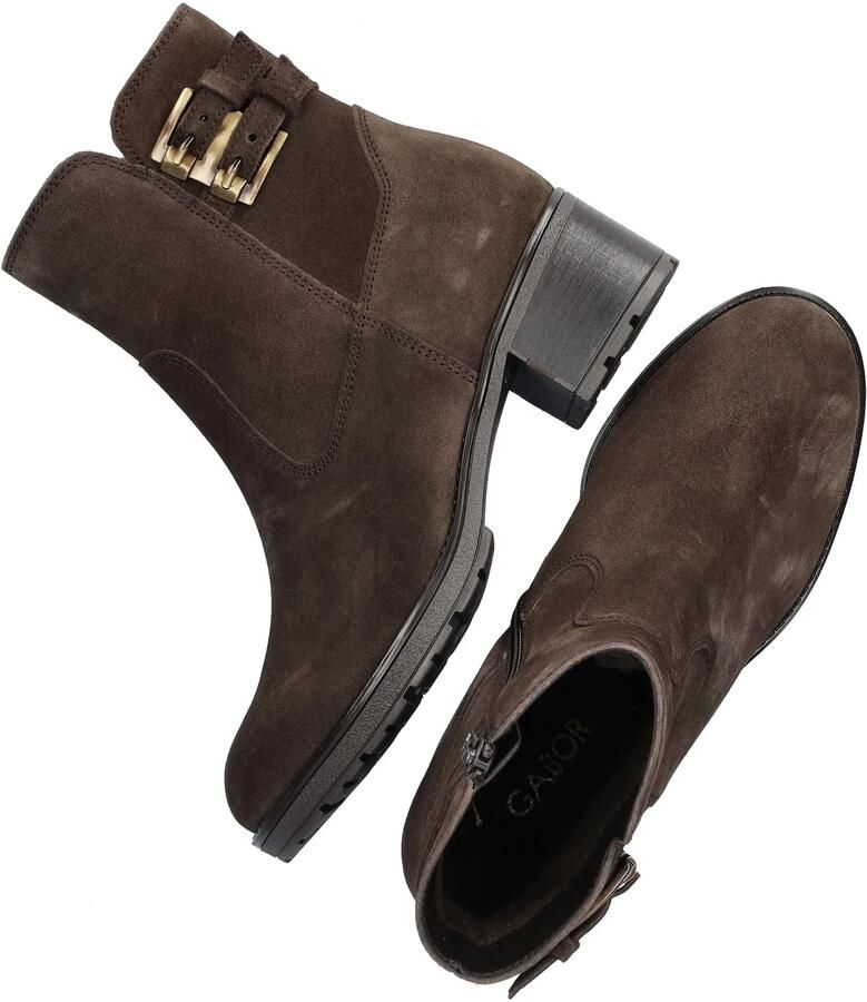 Gabor 8011.02.006 Enkellaarzen Bruin Suede Dames Bruin - Foto 3