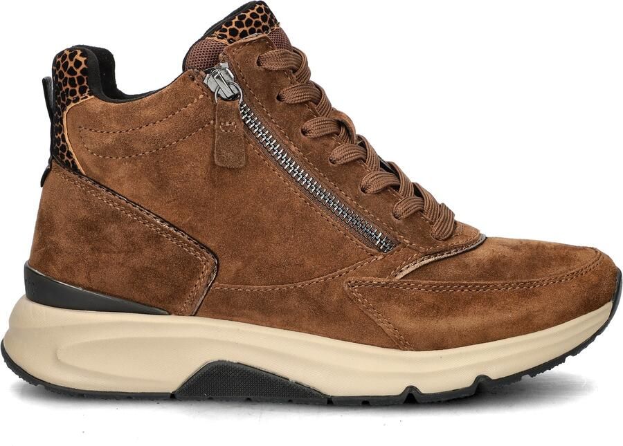 Gabor Rollingsoft Veterschoenen Hoog cognac - Foto 5