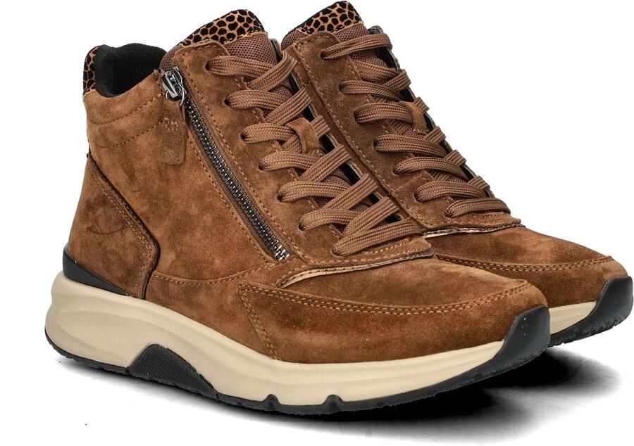 Gabor Rollingsoft Veterschoenen Hoog cognac - Foto 8