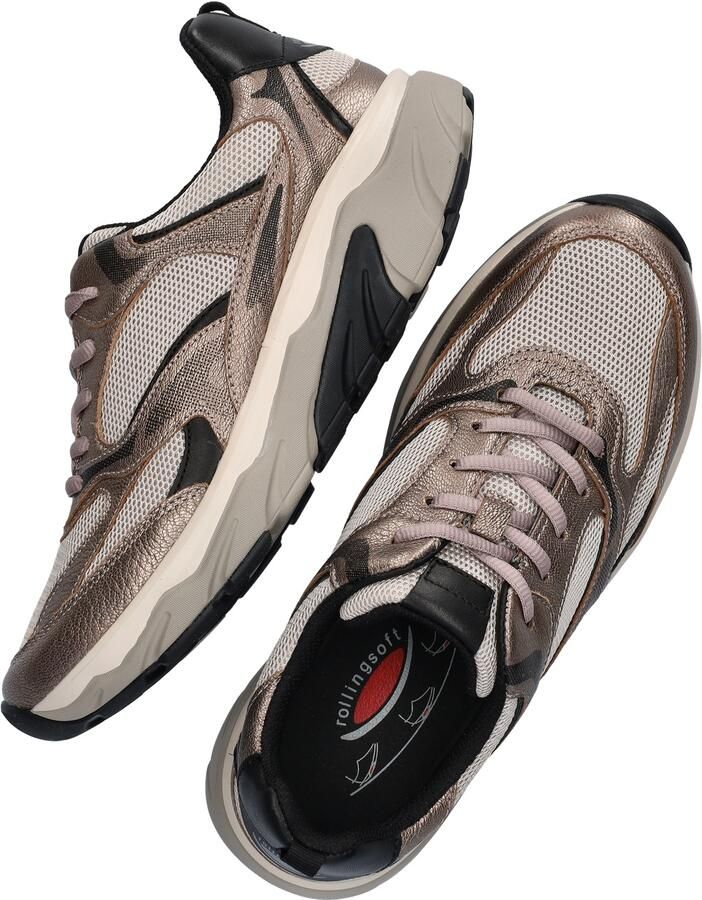 Gabor Rollingsoft Sneakers met sleehak vrijetijdsschoen lage schoen veterschoen met uitneembaar voetbed - Foto 4