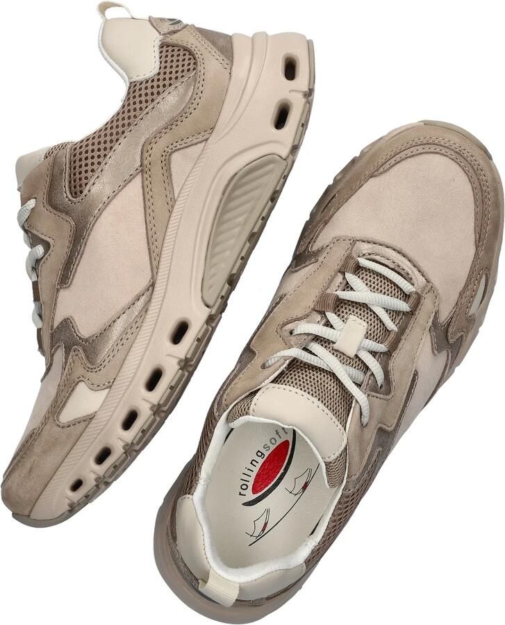 Gabor Rollingsoft dames sneaker Beige multi - Foto 2