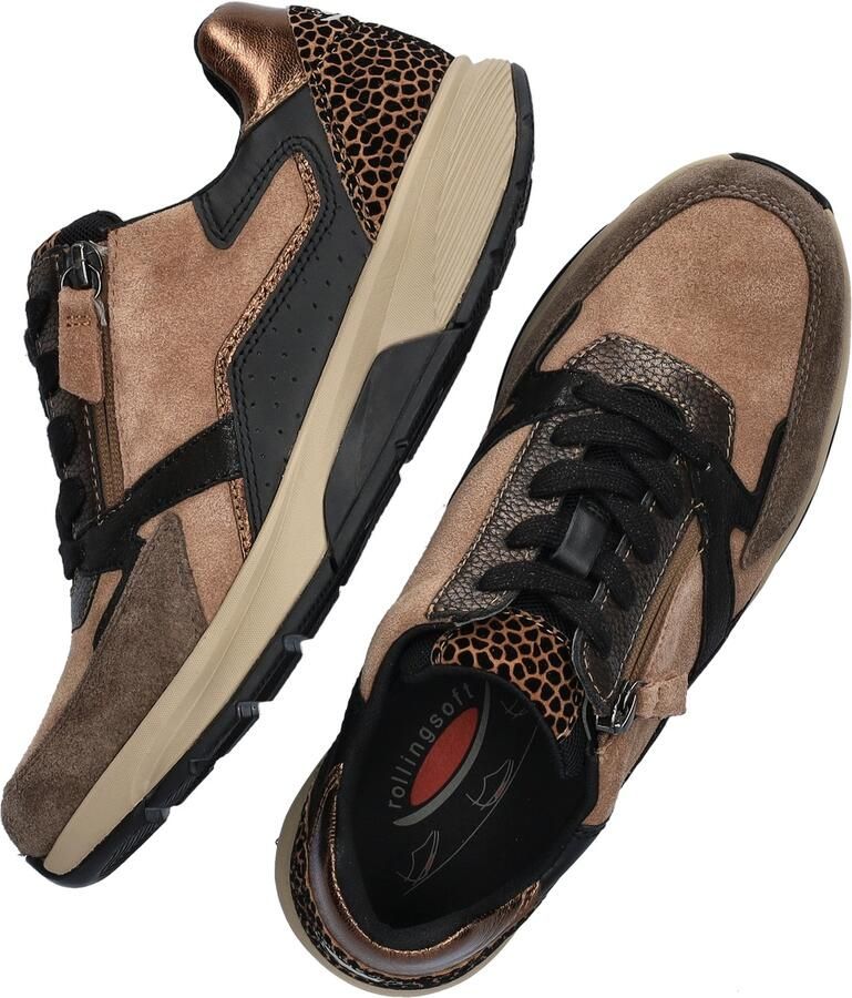 Gabor Rollingsoft Sneakers met sleehak veterschoen halfhoge schoen vrijetijdsschoen met extra ritssluiting - Foto 17