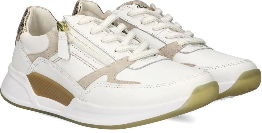 Gabor 86.958.52 Rolling Soft Sneakers Wit Leer Dames Wit Goud - Foto 15