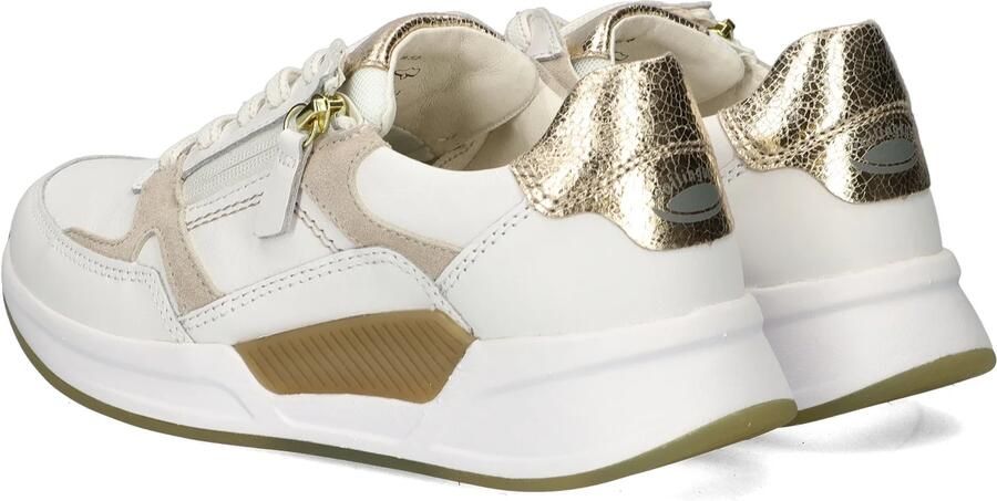 Gabor 86.958.52 Rolling Soft Sneakers Wit Leer Dames Wit Goud - Foto 16