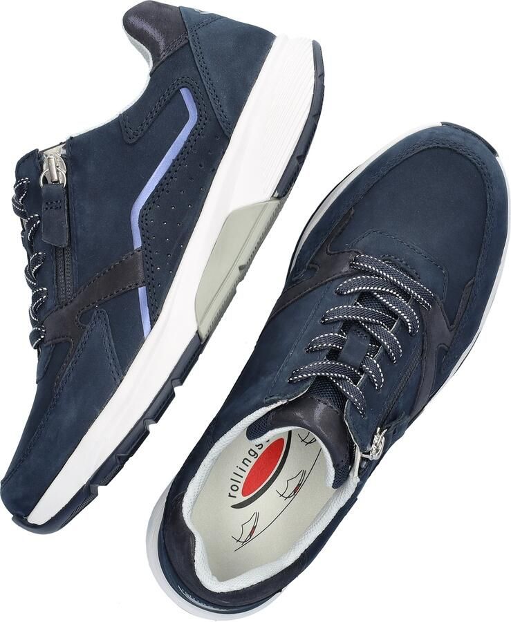 Gabor Rollingsoft Sneakers met sleehak met optifit verwisselbare binnenzool vrijetijdsschoen lage schoen veterschoen - Foto 17