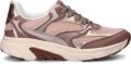 Gabor Rollingsoft Sneaker Zacht Roze Mesh Leer Combi - Roze
