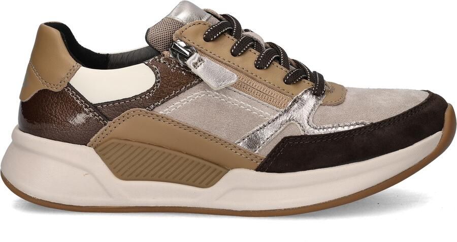 Gabor Rollingsoft dames sneaker Beige multi - Foto 3