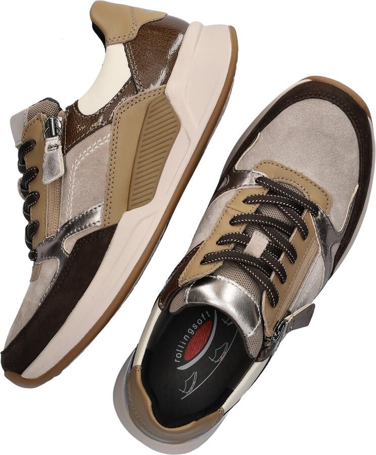 Gabor Rollingsoft dames sneaker Beige multi - Foto 4