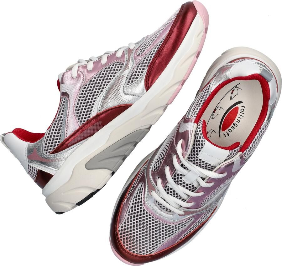 Gabor Sneakers Rollingsoft roze Textiel - Foto 15