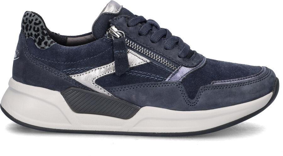 Gabor Rollingsoft Sneakers met sleehak veterschoenen lage schoen vrijetijdsschoen met zijrits - Foto 2