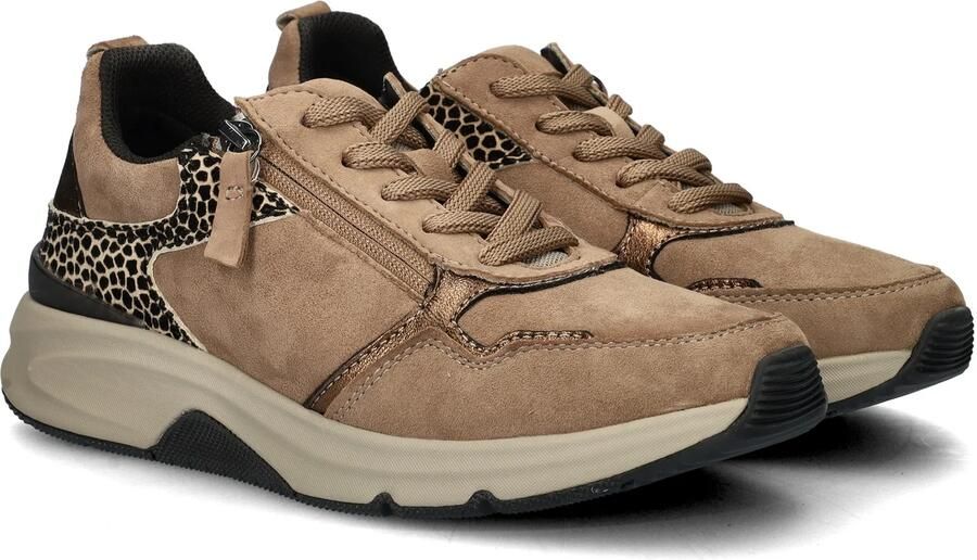 Gabor Comfortabele Rollingsoft Sneaker met Stabiliteit Beige Dames - Foto 4