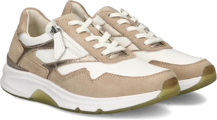 Gabor Rolling Soft dames sneaker Beige wit - Foto 4