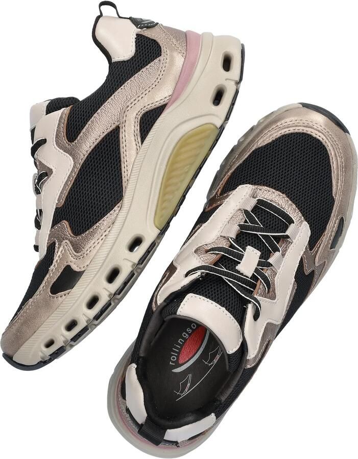 Gabor Rollingsoft Sneakers zwart Textiel Dames - Foto 4