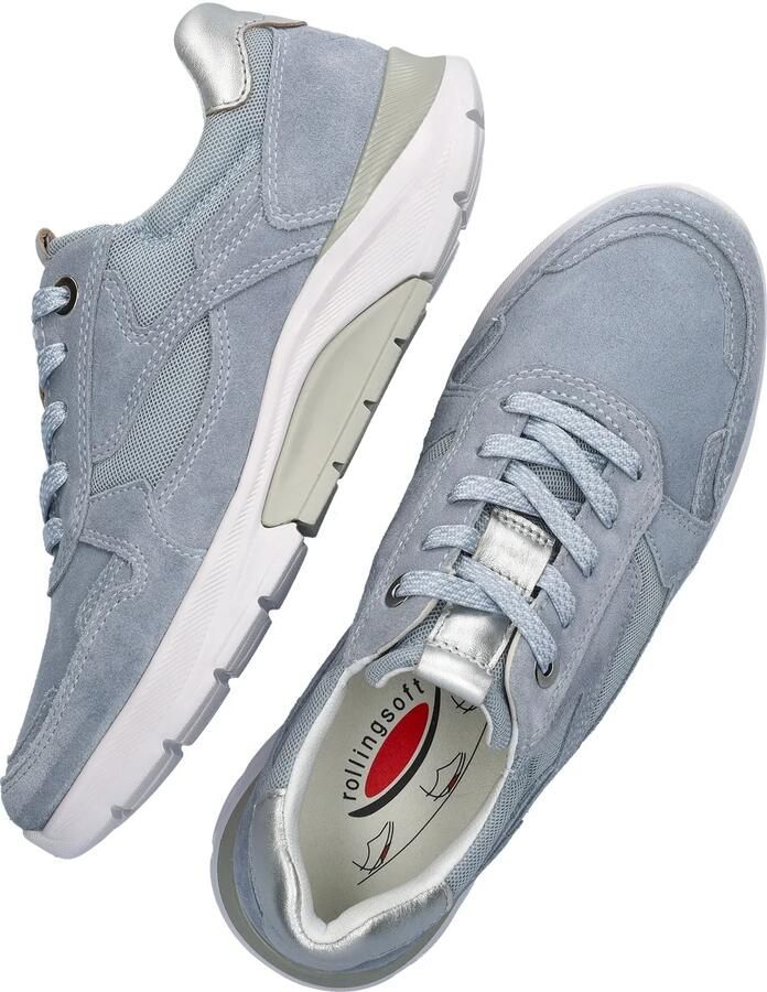 Gabor Rolling Soft dames sneaker Licht blauw - Foto 2
