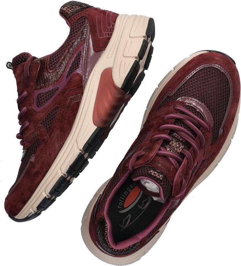 Gabor Rollingsoft Sneakers Bordeauxrood Suède - Foto 16