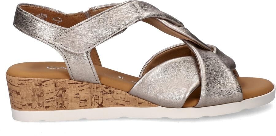 Gabor 761 Sandalen Met Sleehak Dames Zilverkleurig - Foto 8