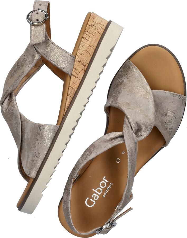 GABOR Sandalen met Hak Dames 751.1 Maat: 38 Materiaal: Leer Kleur: Taupe - Foto 11
