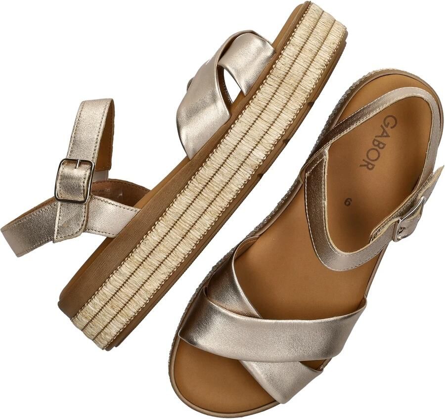 Gabor leren sandalen goud - Foto 5