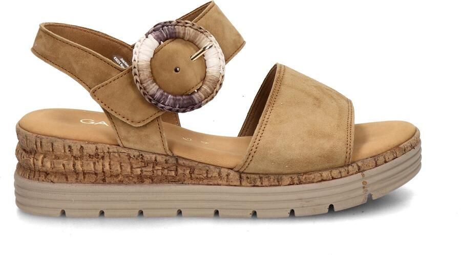 Gabor 706 Sandalen Met Sleehak Dames Camel - Foto 6