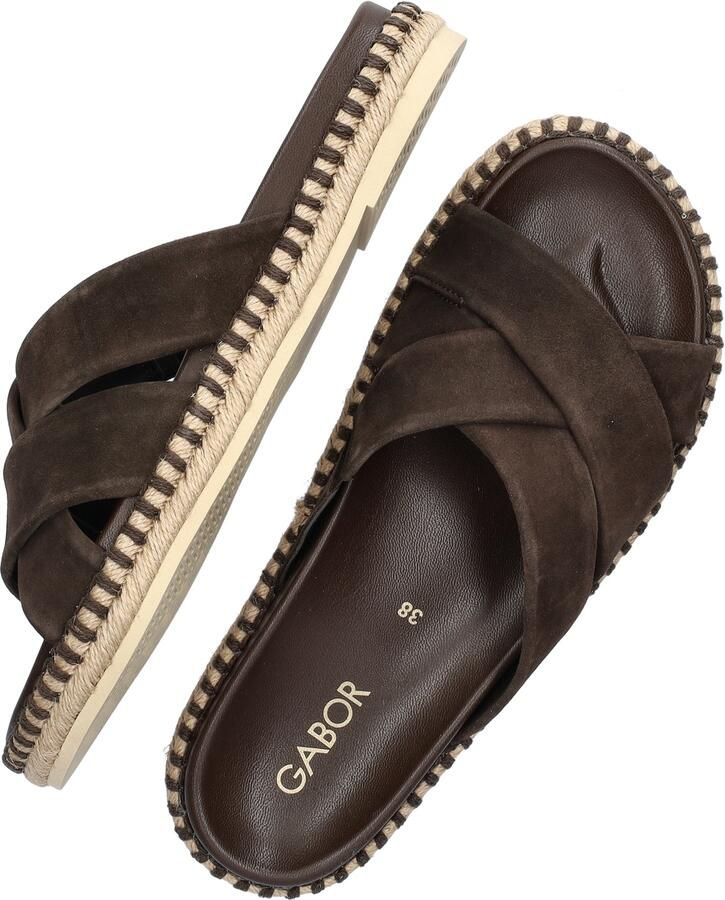 Gabor 780.1 Slippers Dames Bruin - Foto 8