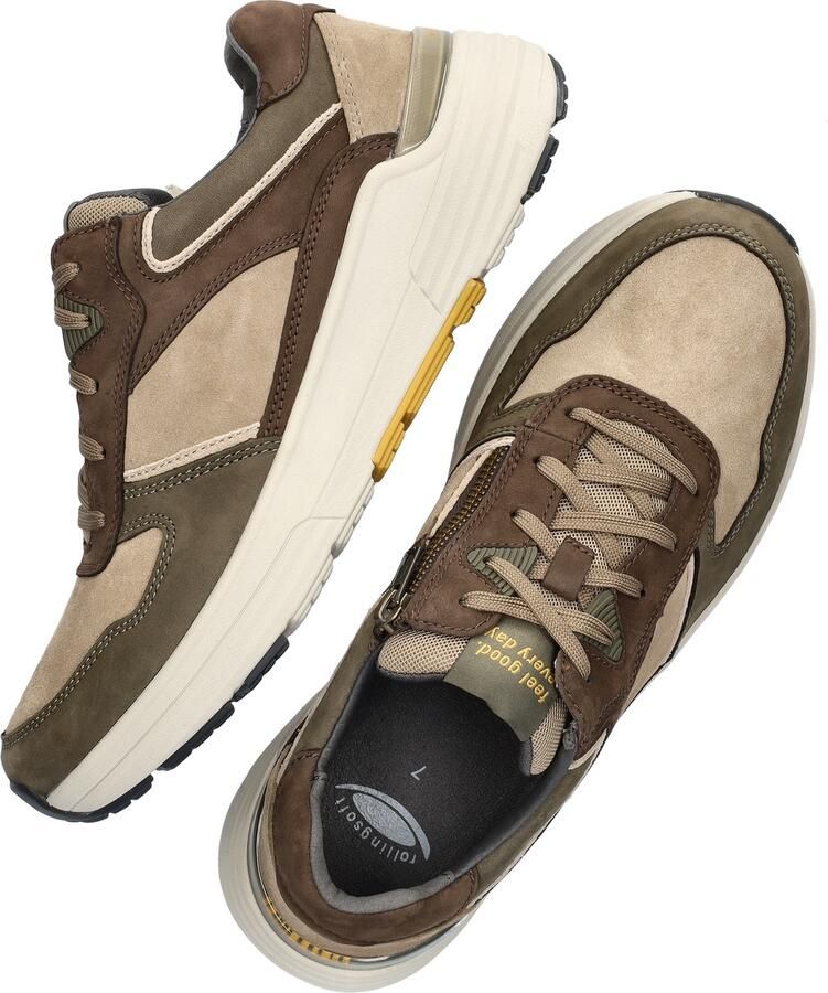 Gabor heren sneaker Taupe - Foto 3