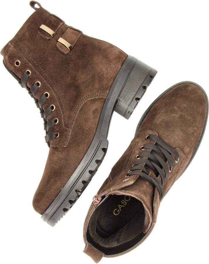 Gabor leren veterboots met profielzool zwart - Foto 10