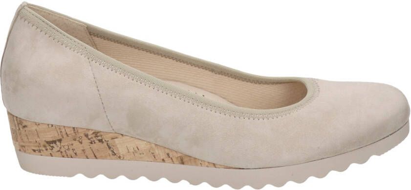 Gabor suède instappers beige