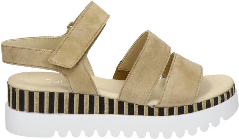 Gabor suède sandalen beige - Schoenen.nl