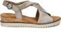 Gabor suède sandalen met coating beige - Thumbnail 2