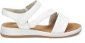 Gabor Witte Leren Sandalen Klittenbandsluiting White Dames - Wit