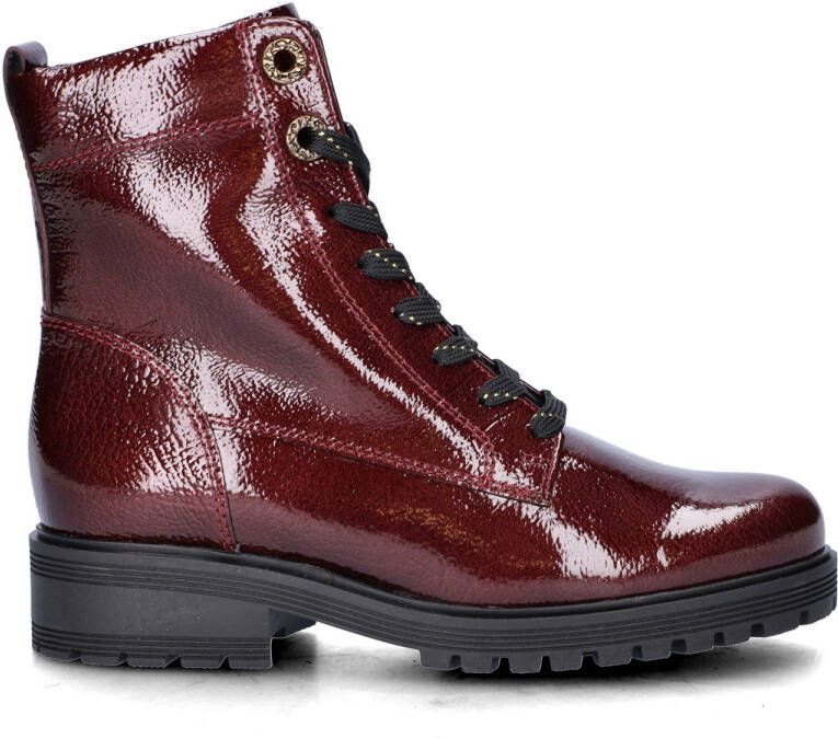 Gabor Veterboots rood Lak Synthetisch
