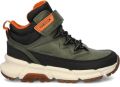 Geox Flexyper Plus sneakers groen Jongens Imitatieleer Meerkleurig 28 - Oranje