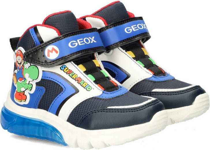 GEOX Ciberdron jongens sneakers Blauw multi - Foto 3