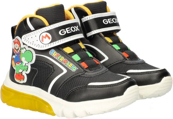 Geox Ciberdron sneakers met lichtjes zwart Jongens Imitatieleer Personage 27 - Foto 3