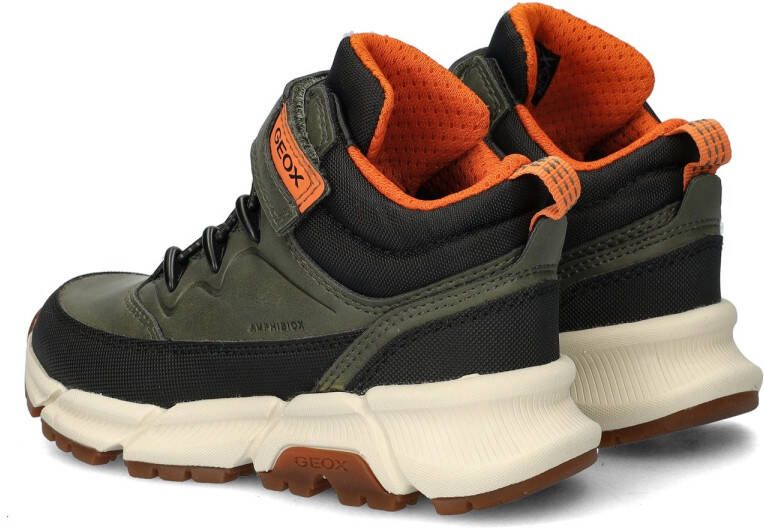 Geox Flexyper Plus sneakers groen Jongens Imitatieleer Meerkleurig 28 - Foto 6