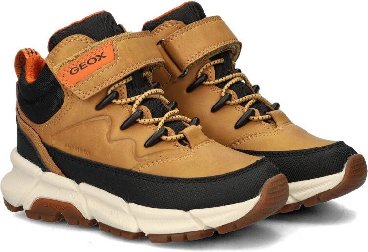 Geox Flexyper Plus sneakers cognac Bruin Jongens Imitatieleer Meerkleurig 29 - Foto 6