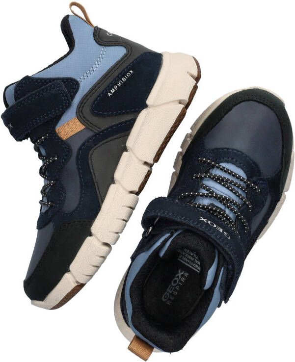 Geox J Flex Blauw Jongens Imitatieleer Meerkleurig 30 Sneakers - Foto 2