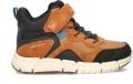 Geox J Flex sneakers cognac zwart Bruin Jongens Imitatieleer Meerkleurig 29 - Zwart