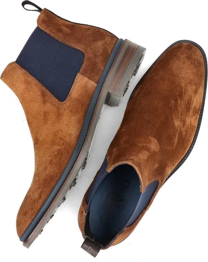 GIORGIO Chelsea Boots Heren 85815 Maat: 46 Materiaal: Suède Kleur: Cognac - Foto 5