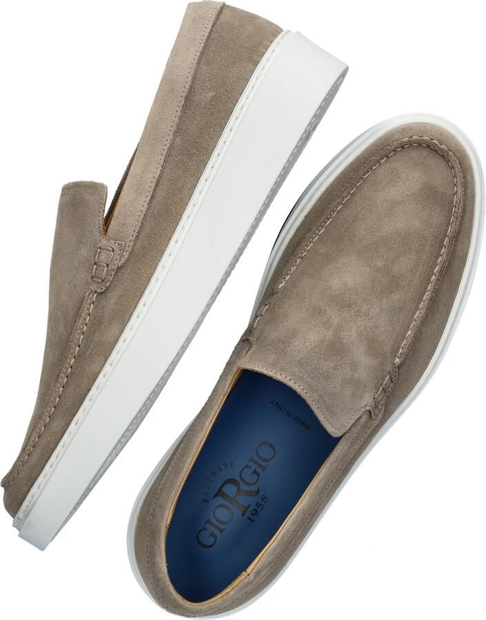 Giorgio Heren Instappers Taupe Stijlvol Model Beige Heren - Foto 4