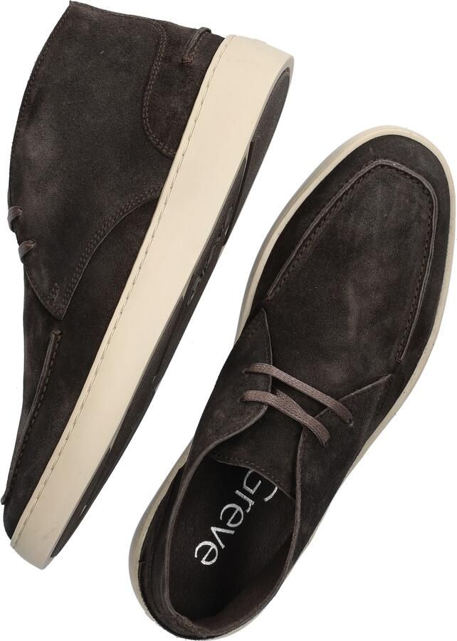 GREVE Hoge Sneakers Heren Wave 2525 Maat: 41 Materiaal: Suède Kleur: Bruin - Foto 3