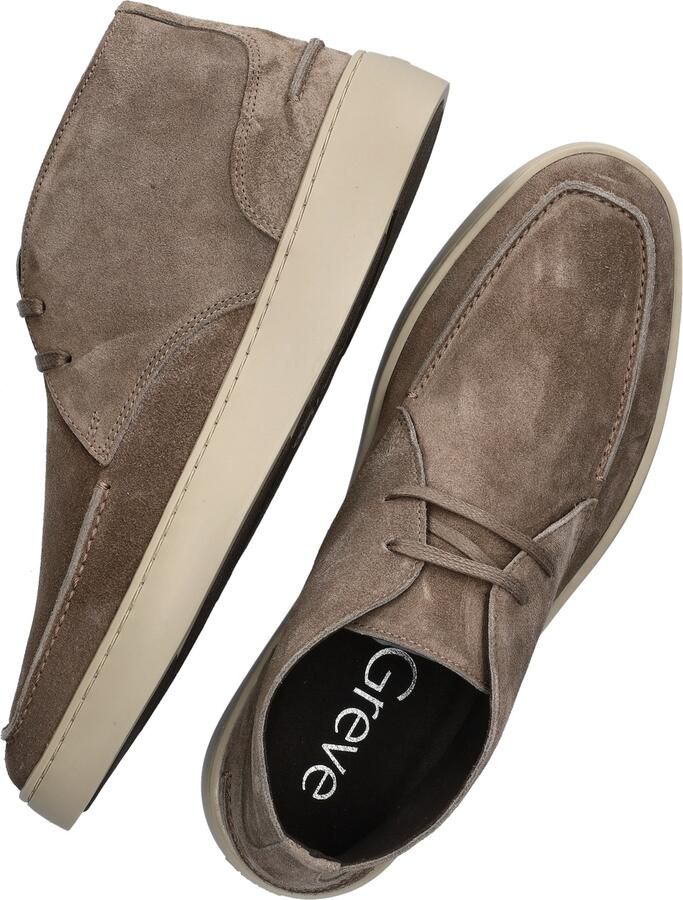 GREVE Hoge Sneakers Heren Wave 2525 Maat: 44 Materiaal: Suède Kleur: Bruin - Foto 7