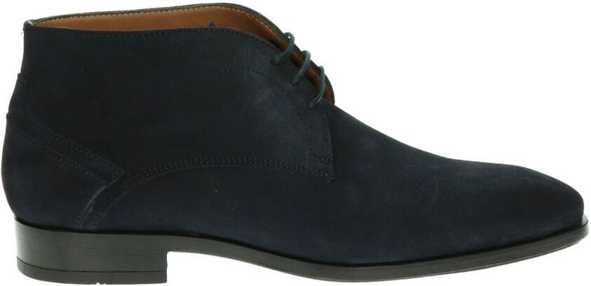 Greve suède veterschoenen donkerblauw - Schoenen.nl
