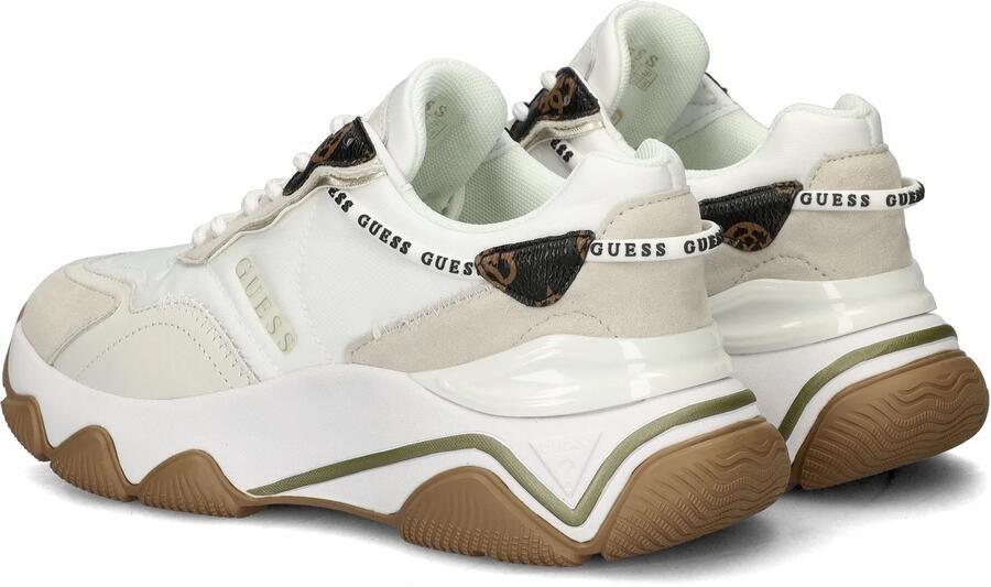 Guess Witte Polyethyleen Sneaker met Stof White Dames - Foto 11
