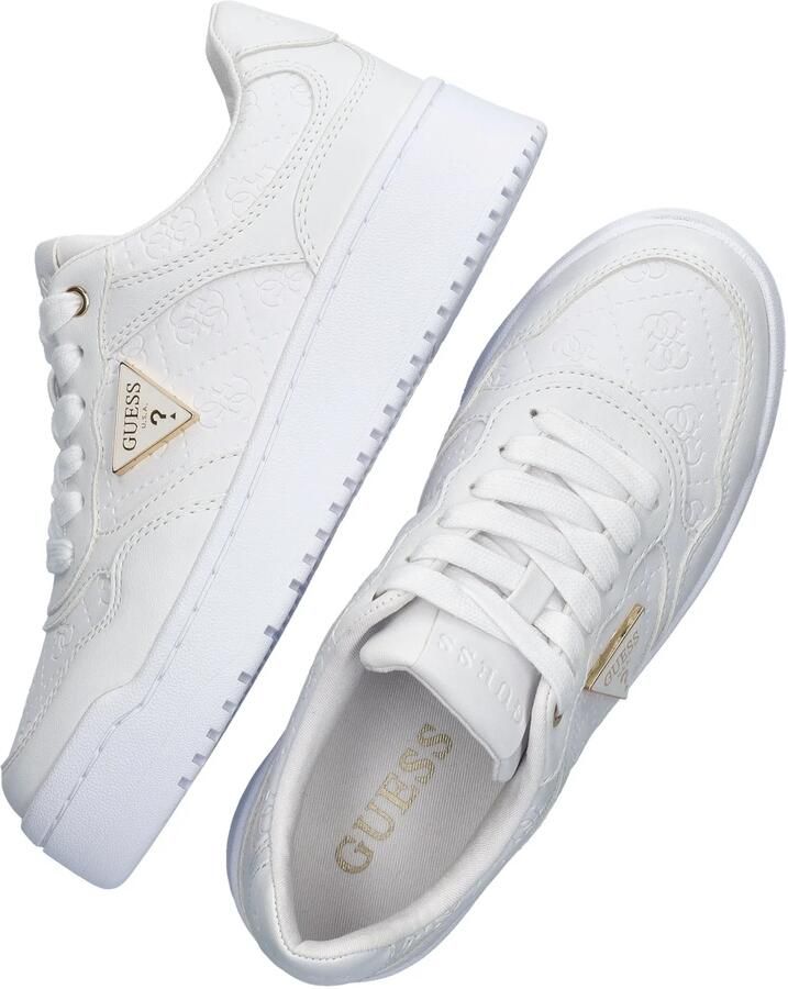 Guess Platte Polyethyleen Damesschoenencollectie White Dames - Foto 9