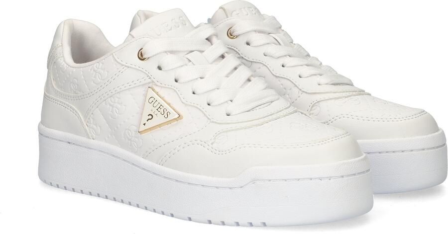 Guess Platte Polyethyleen Damesschoenencollectie White Dames - Foto 11
