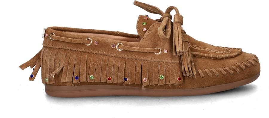 Haboob Yara suède mocassins cognac - Foto 4