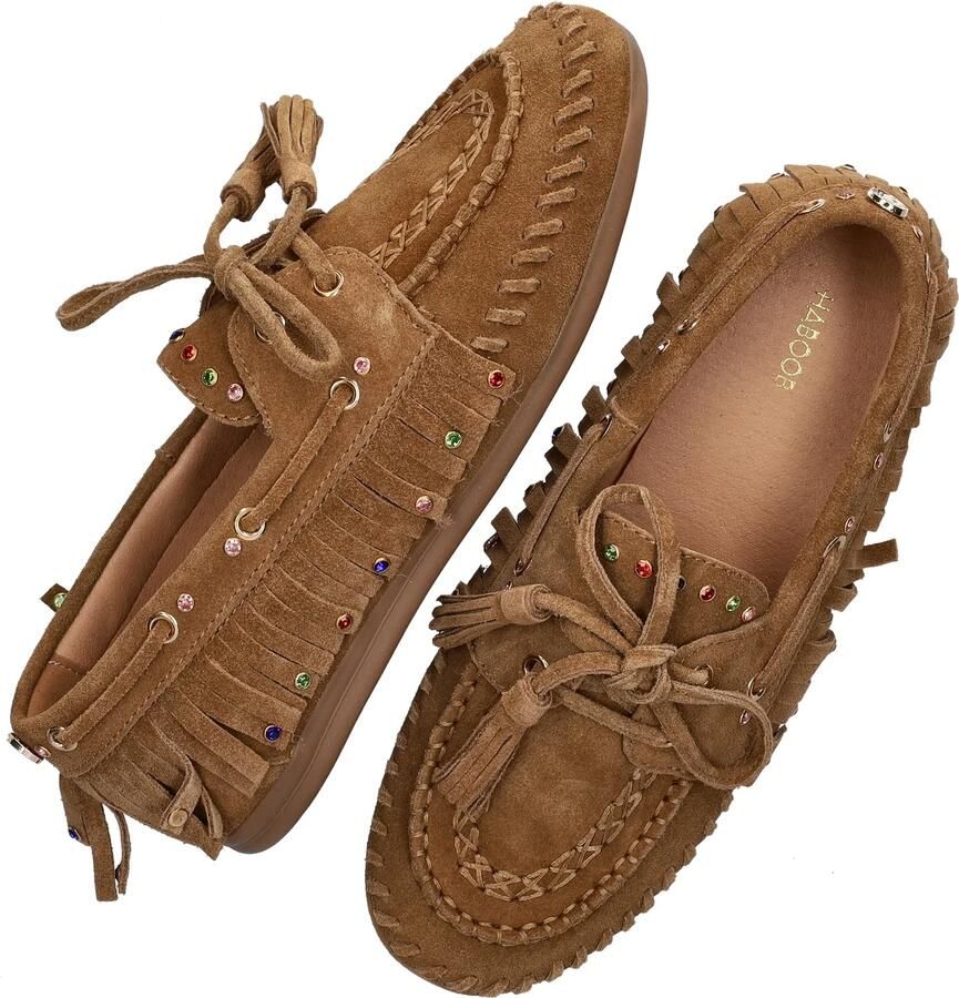 Haboob Yara suède mocassins cognac - Foto 5