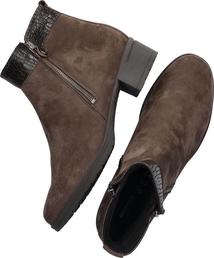 Hartjes 172.0247 24 41.77 Veterschoenen Grijs Nubuck Dames Breedtemaat H Grijs - Foto 7