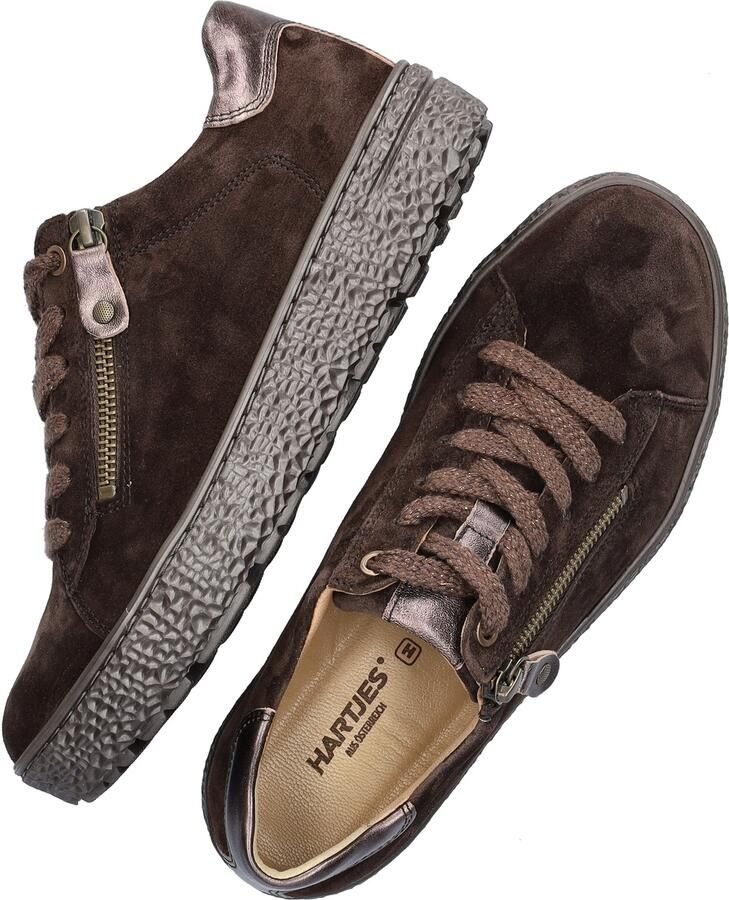 Hartjes 162.1417 34 77.38 H Sneakers Donker Bruin Suede Dames Donker Bruin - Foto 13
